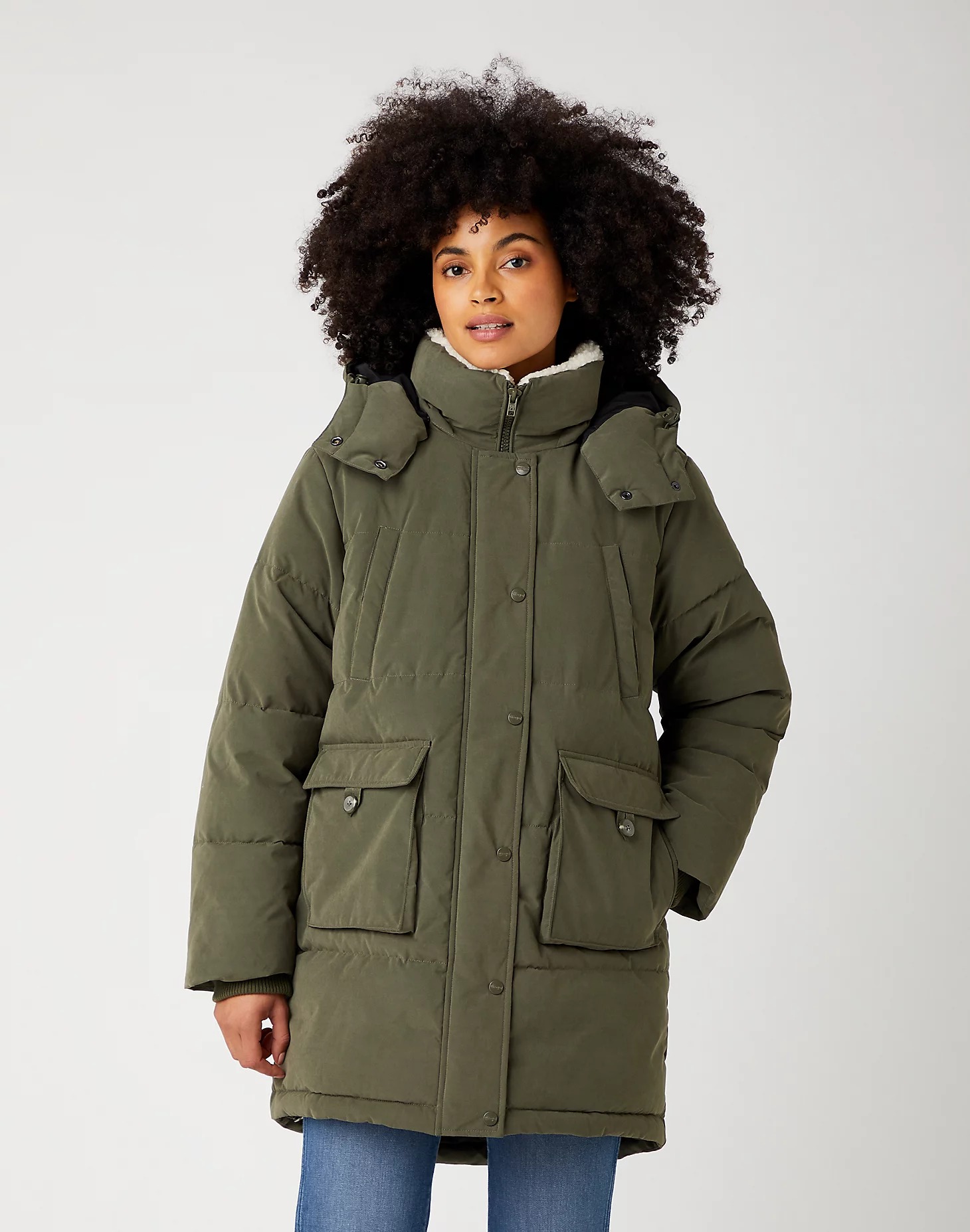 

Парка женская Wrangler W4S2X7G21 синяя S, W4S2X7G21