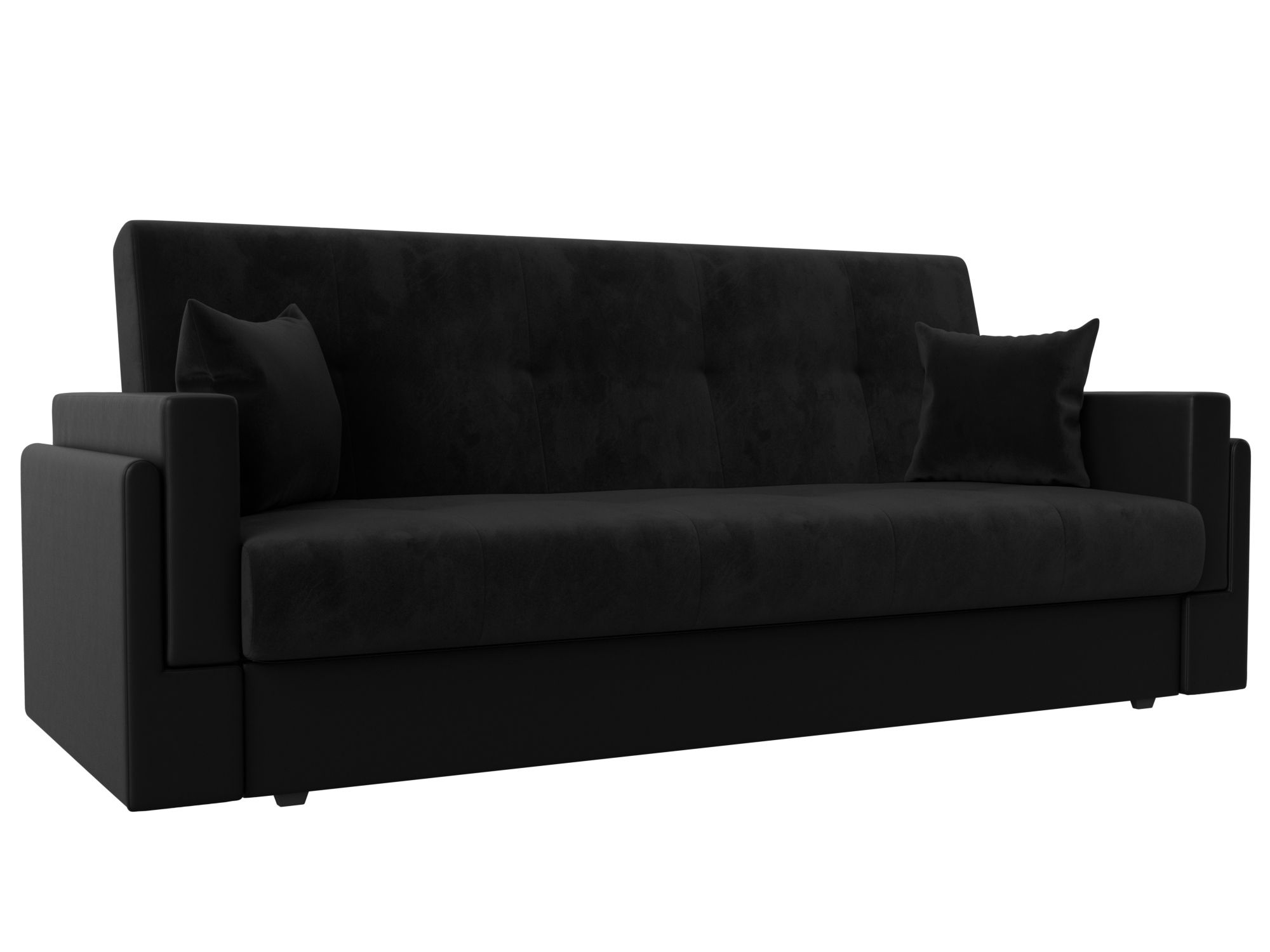 

Диван-книжка Хит Диванов Лига-015 велюр, книжка, черный, 100521