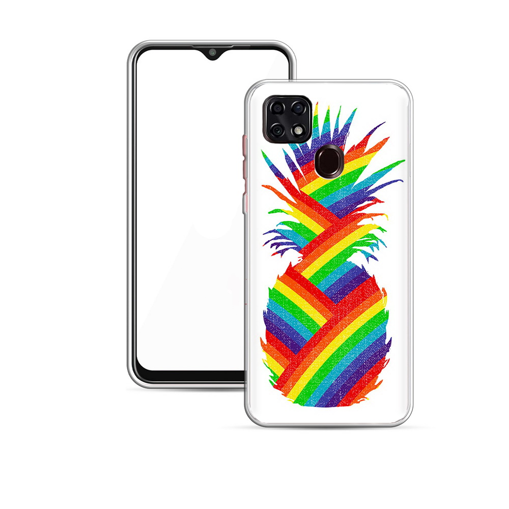 

Чехол MyPads Tocco для ZTE V2020 радужный ананас (PT226946.457.566), Прозрачный, Tocco