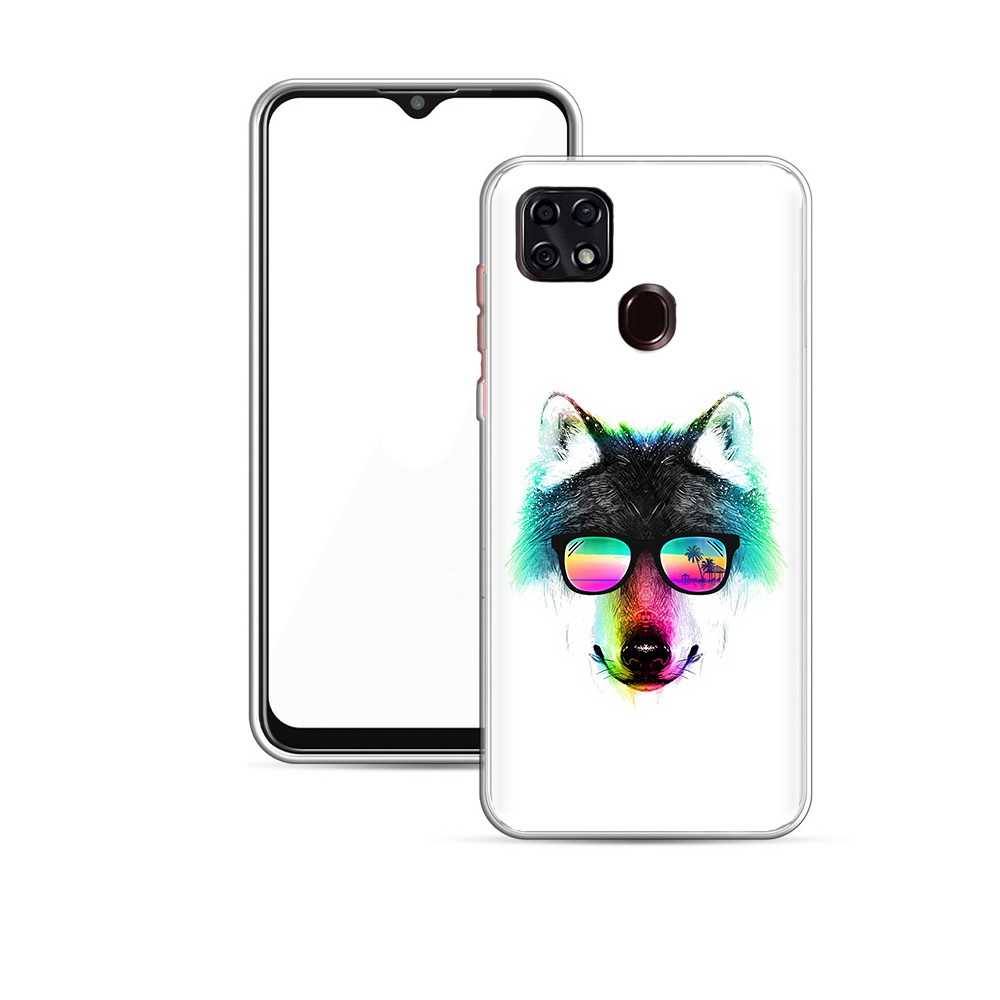 Чехол MyPads Tocco для ZTE V2020 радужный волк (PT226946.457.567)