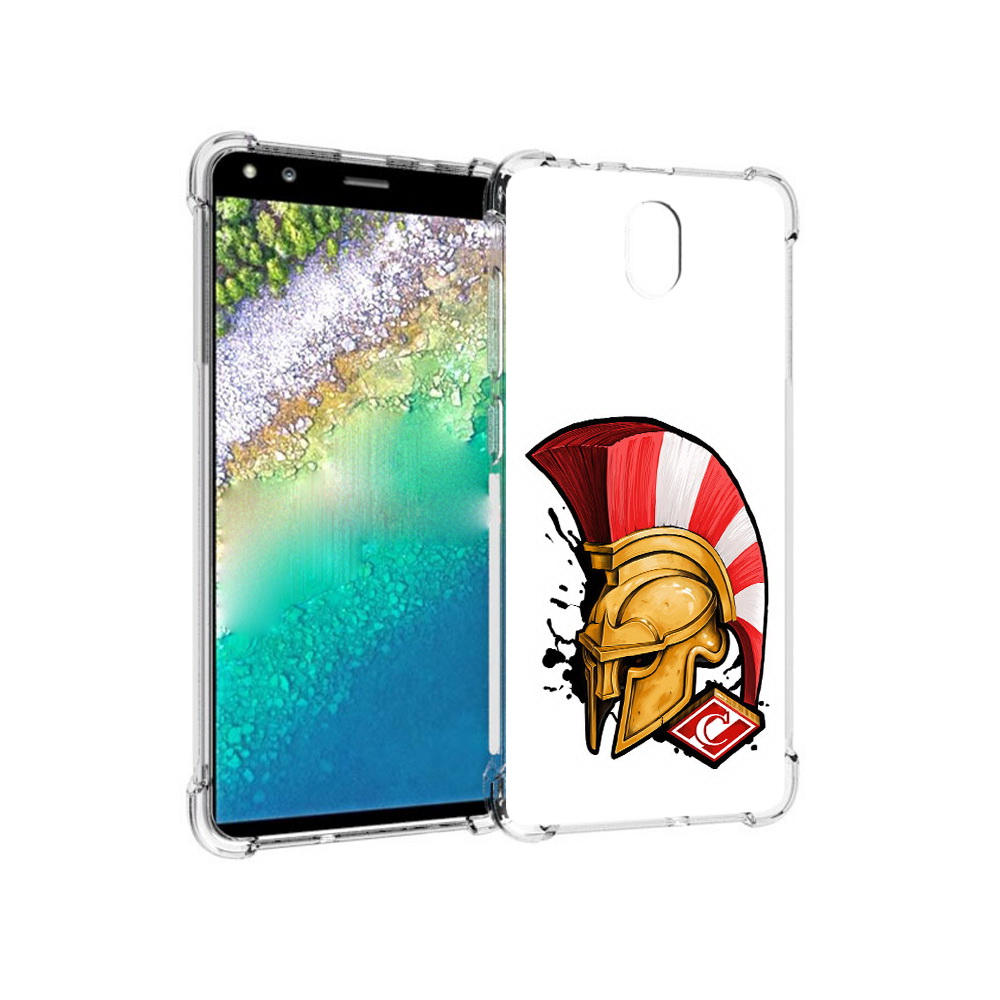 

Чехол MyPads Tocco для Nokia C01 Plus ФК спартак шлем (PT161800.114.185), Прозрачный, Tocco