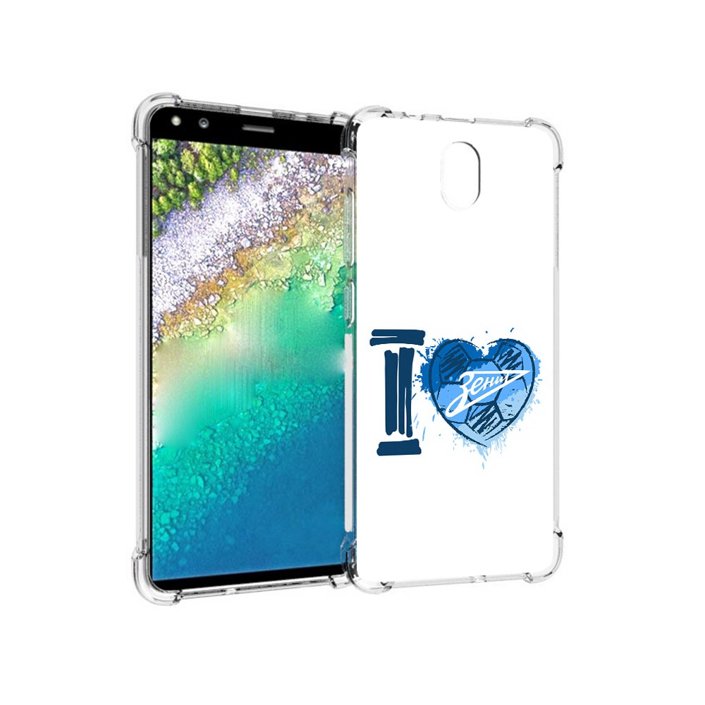 

Чехол MyPads Tocco для Nokia C01 Plus ФК я люблю зенит (PT161800.114.186), Прозрачный, Tocco