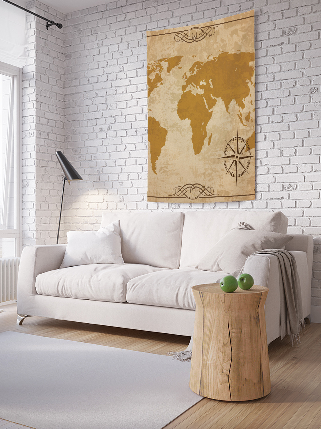 

Вертикальное фотопанно на стену JoyArty Карта без меток 100x150 см, Карта без меток