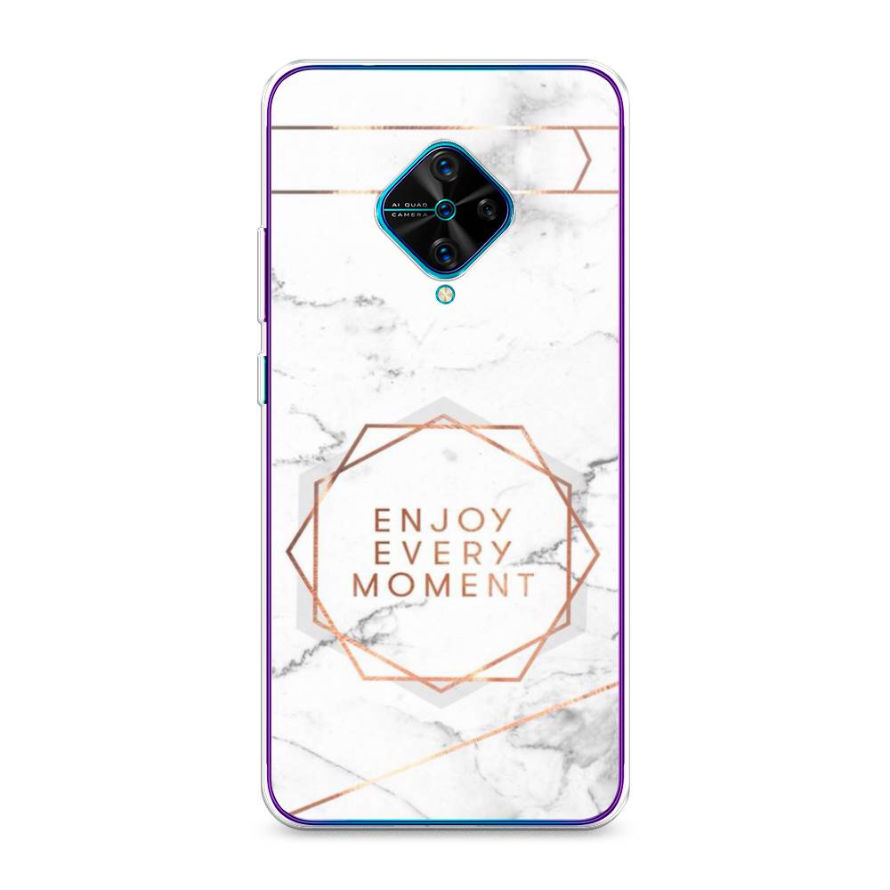 

Чехол Awog на Vivo Y9s "Enjoy every moment мрамор", Разноцветный, 262450-7
