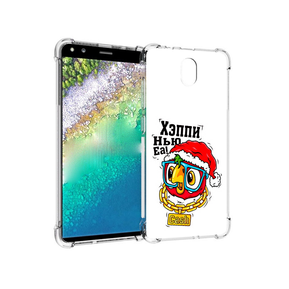 

Чехол MyPads Tocco для Nokia C01 Plus Хэппи нью еа (PT161800.114.196), Прозрачный, Tocco