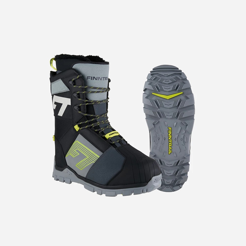 Ботинки снегоходные Finntrail BLIZZARD Graphite-Yellow