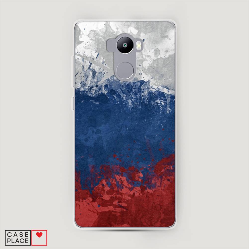 

Пластиковый чехол "Флаг России неровный" на Xiaomi Redmi 4