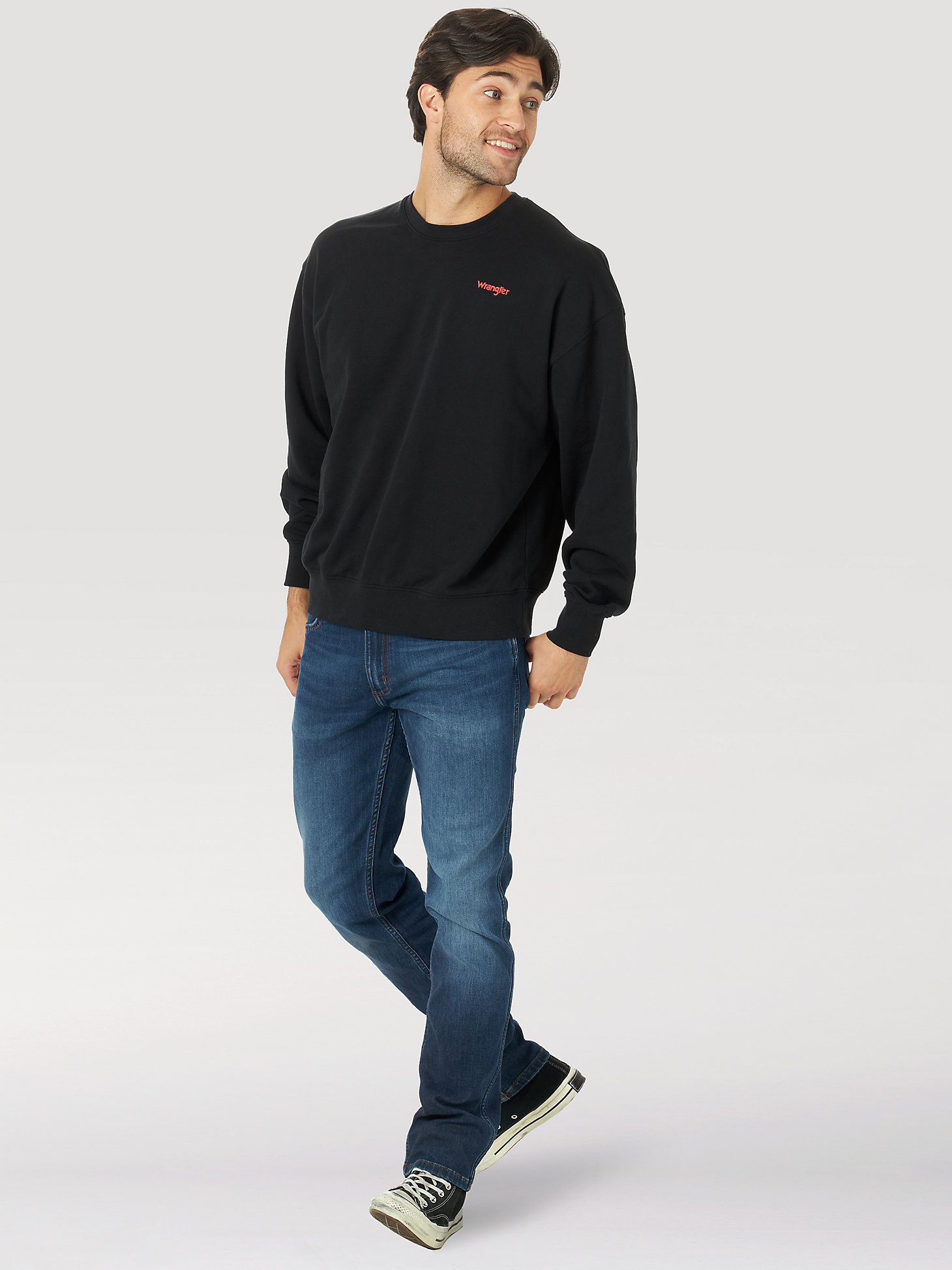 

Свитшот мужской Wrangler W6R1HN100 черный 2XL, W6R1HN100