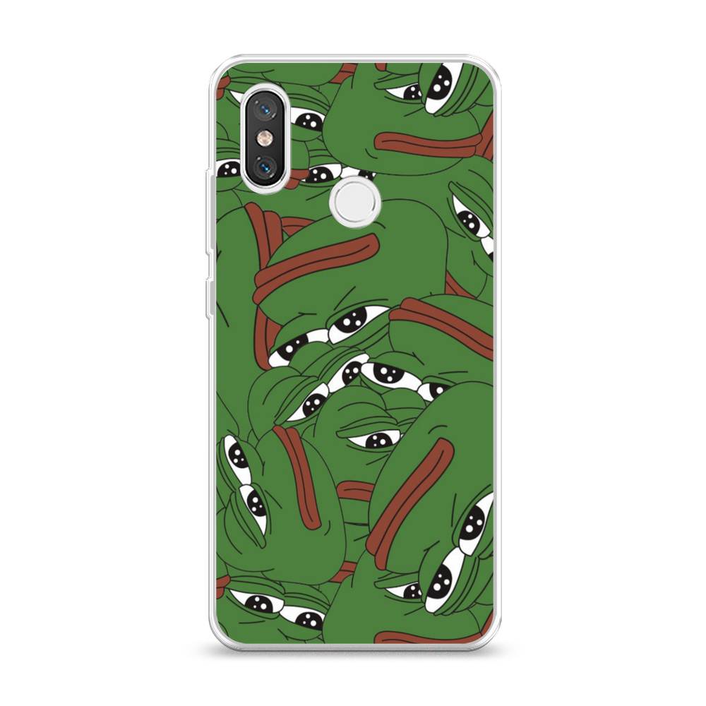 

Чехол Awog на Xiaomi Mi 8 "Печальный frog", Разноцветный, 33550-9