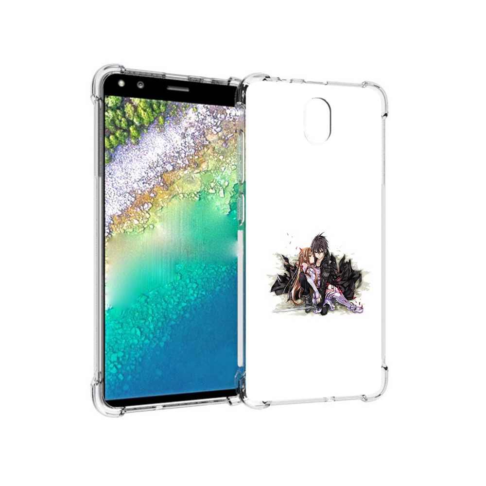 

Чехол MyPads Tocco для Nokia C01 Plus аниме асуна (PT161800.114.222), Прозрачный, Tocco