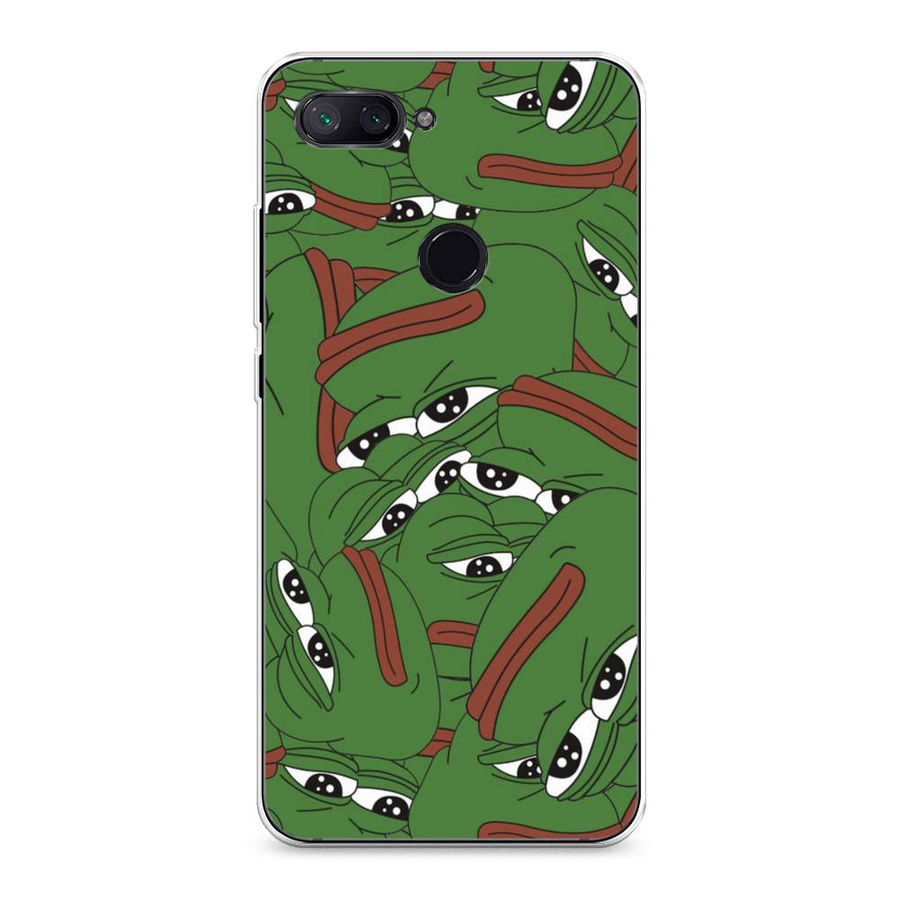 

Чехол Awog на Xiaomi Mi 8 Lite "Печальный frog", Разноцветный, 34550-9