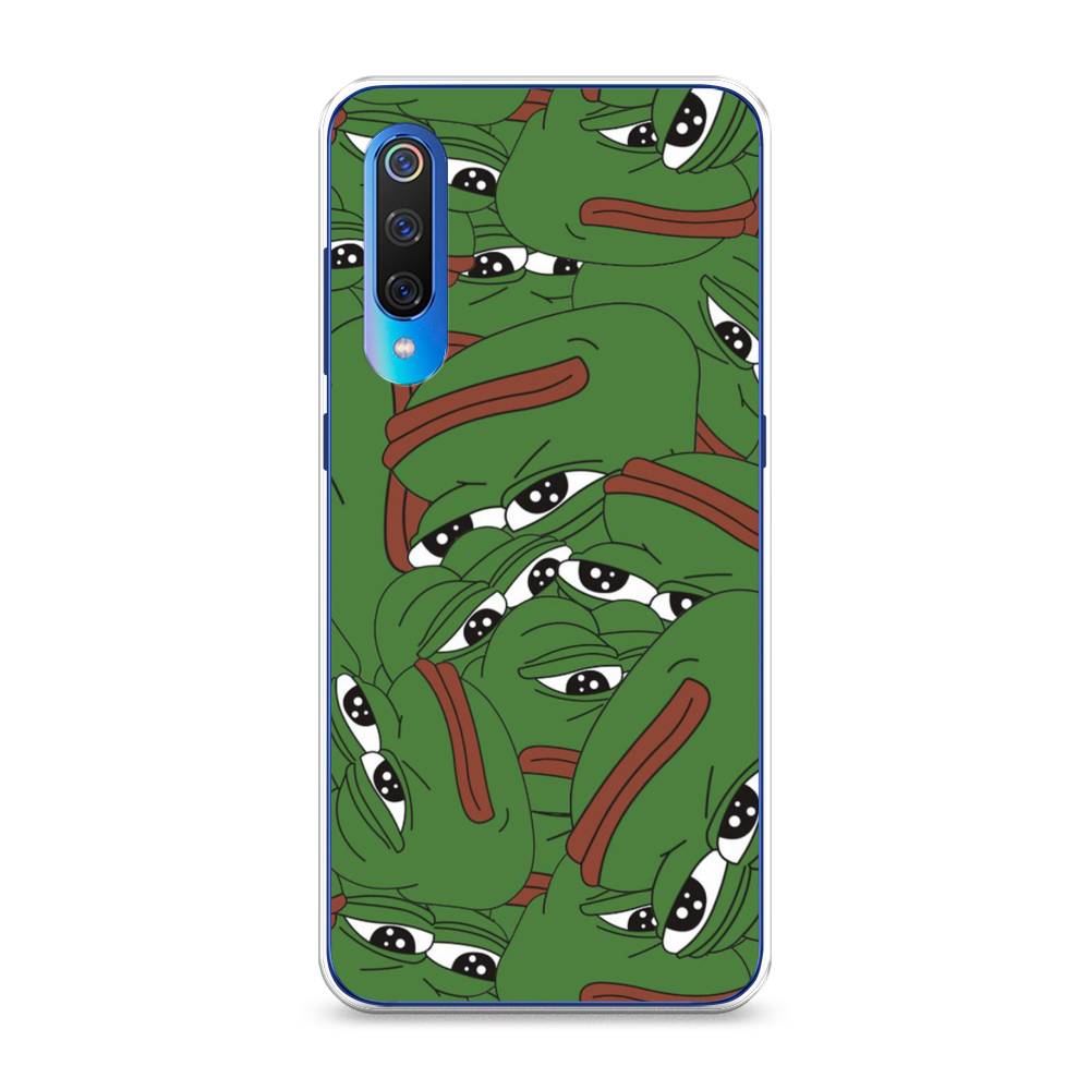 

Чехол Awog на Xiaomi Mi 9 "Печальный frog", Разноцветный, 34850-9