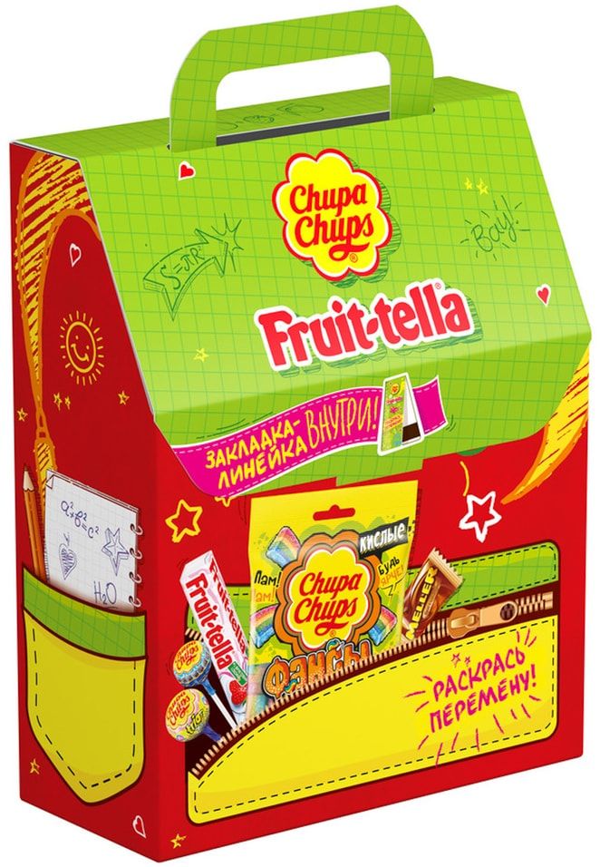 Сладкий подарочный набор Chupa Chups Fruittella Рюкзачок 189,8 г