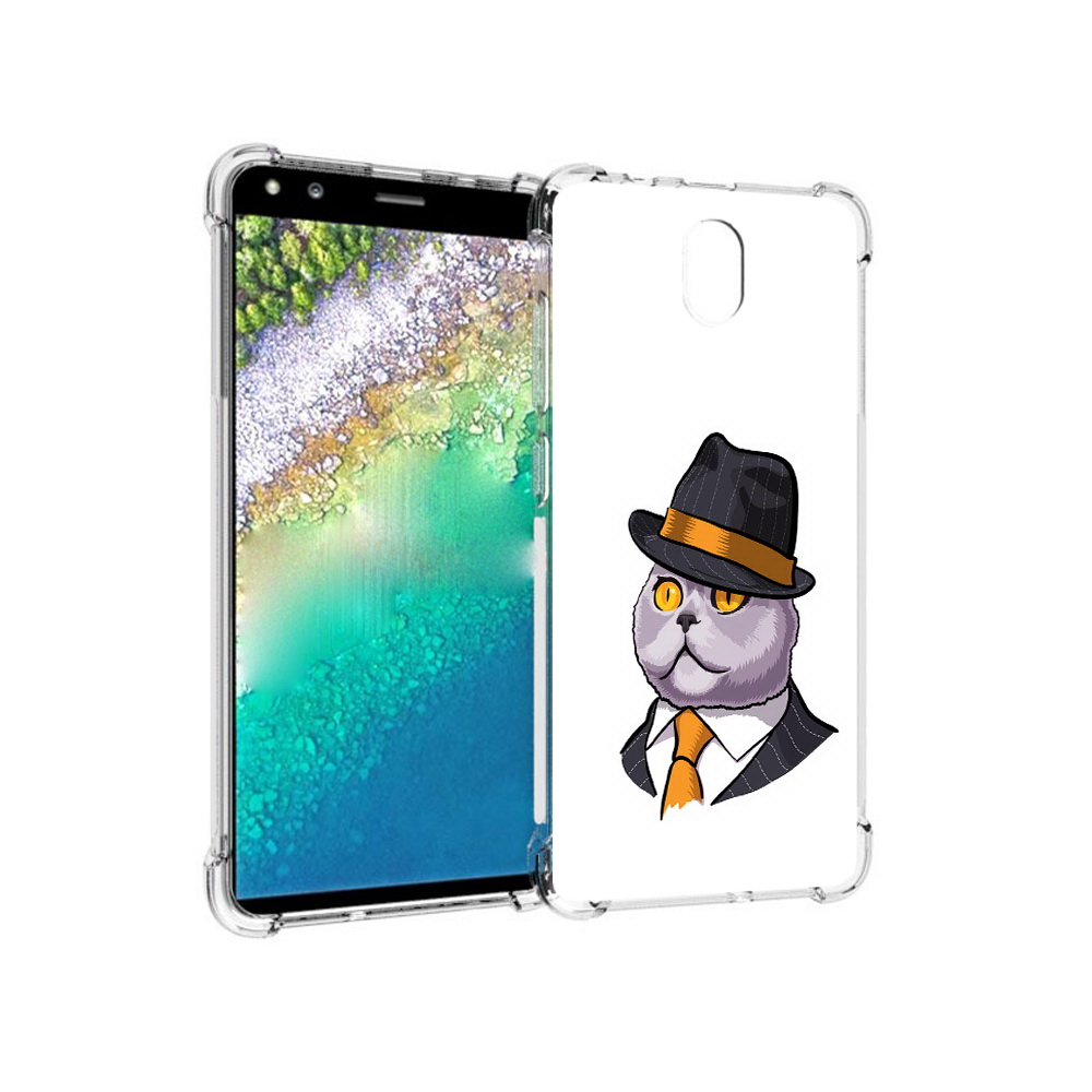 

Чехол MyPads Tocco для Nokia C01 Plus британец (PT161800.114.247), Прозрачный, Tocco