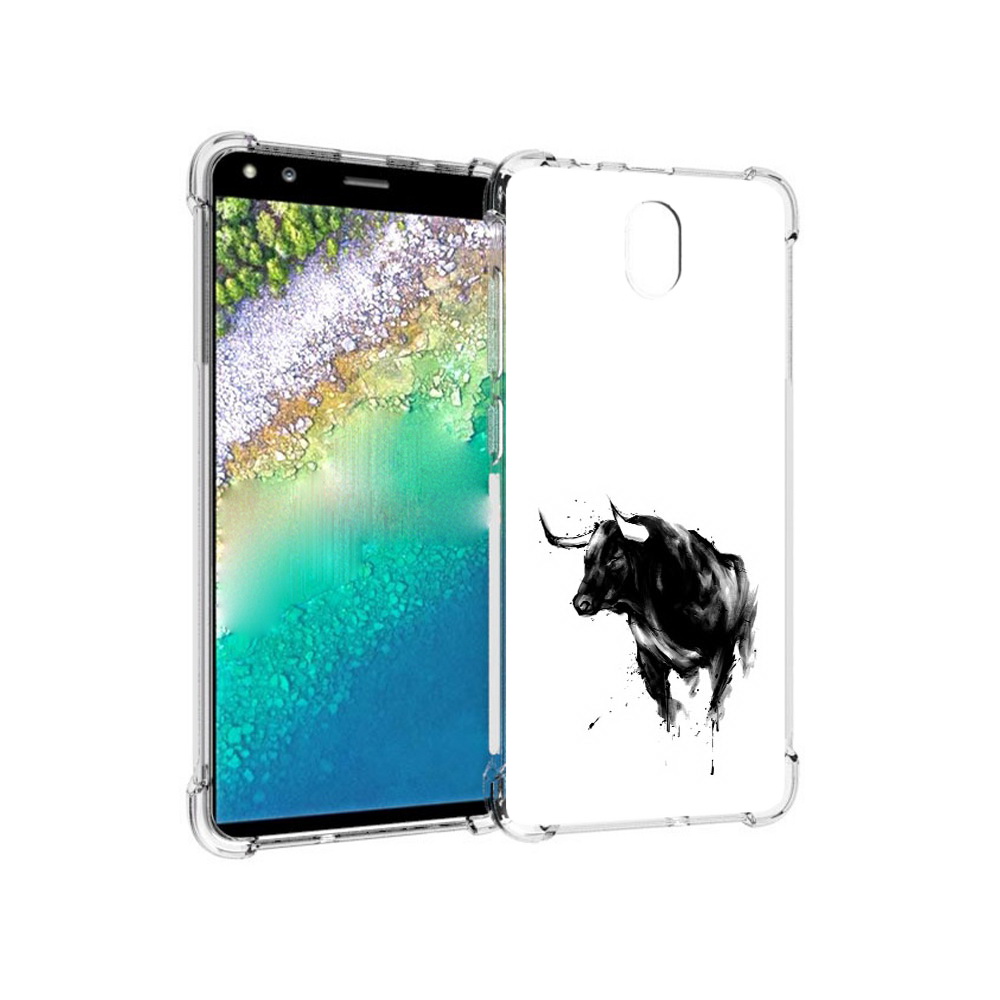 

Чехол MyPads Tocco для Nokia C01 Plus бык (PT161800.114.254), Прозрачный, Tocco