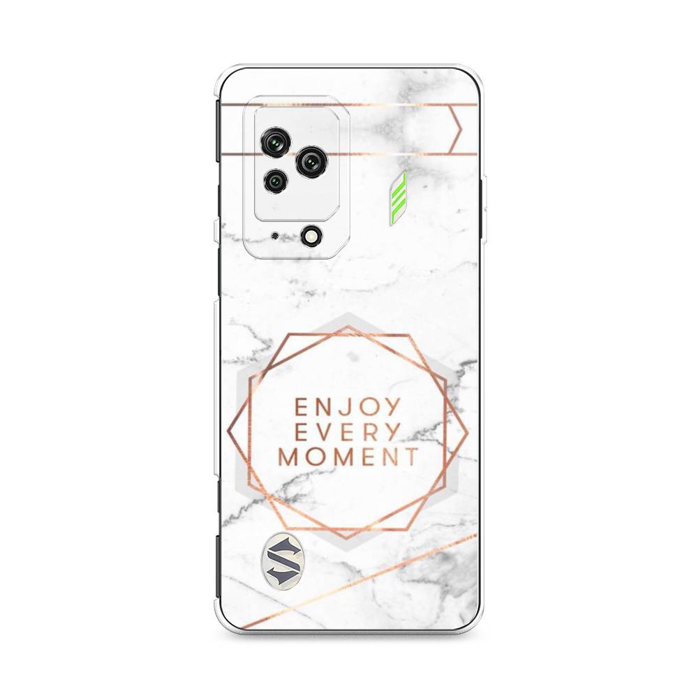 

Чехол Awog на Xiaomi Black Shark 5 "Enjoy every moment мрамор", Разноцветный, 314050-7