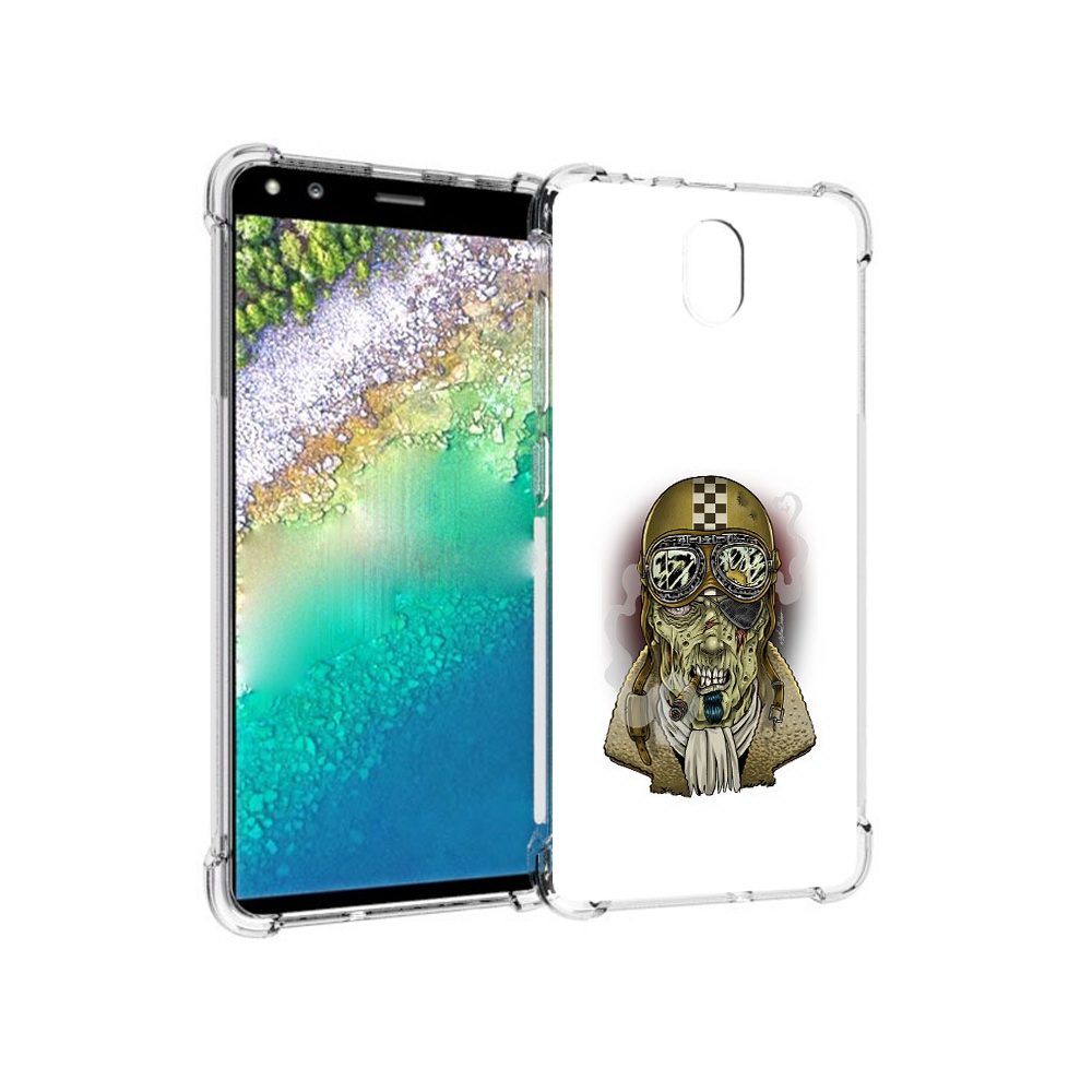 

Чехол MyPads Tocco для Nokia C01 Plus военный зомби (PT161800.114.264), Прозрачный, Tocco