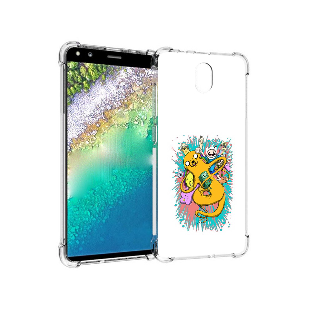 

Чехол MyPads Tocco для Nokia C01 Plus время приключений рисунок (PT161800.114.276), Прозрачный, Tocco