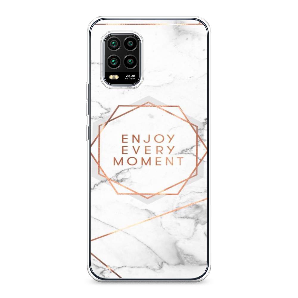 

Чехол Awog на Xiaomi Mi 10 Lite "Enjoy every moment мрамор", Разноцветный, 38550-7