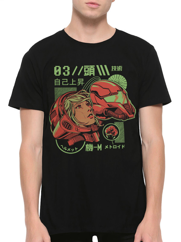 

Футболка мужская DreamShirts Studio Самус Аран / Samus Aran / Metroid / Игра / черная 3XL, Черный, Самус Аран / Samus Aran / Metroid / Игра /