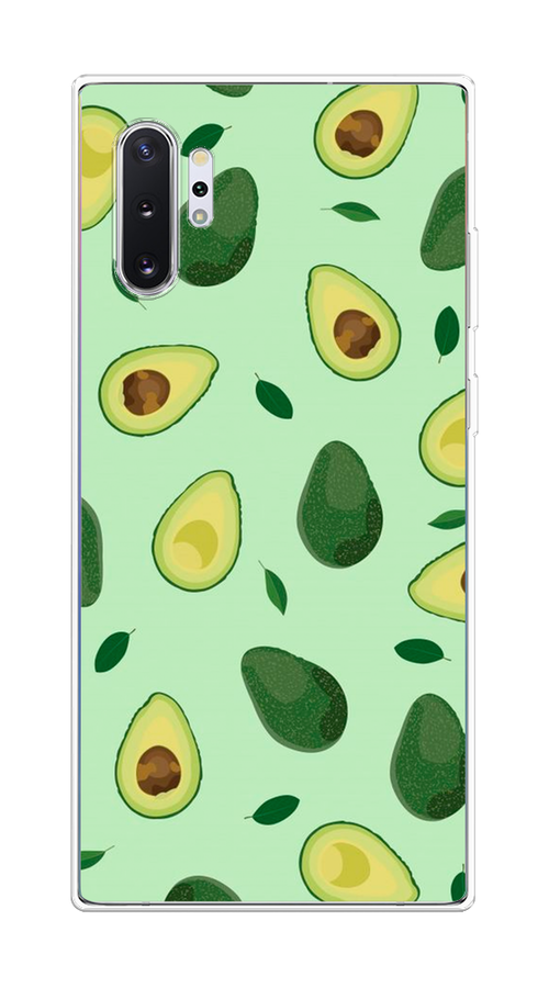 

Чехол на Samsung Galaxy Note 10 Plus "Blue avocado", Коричневый;зеленый, 28550-1