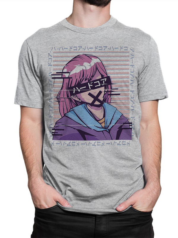 

Футболка мужская DreamShirts Studio Глитч-арт / Аниме / Хардкор / Hardcore / серая S, Серый, Глитч-арт / Аниме / Хардкор / Hardcore /