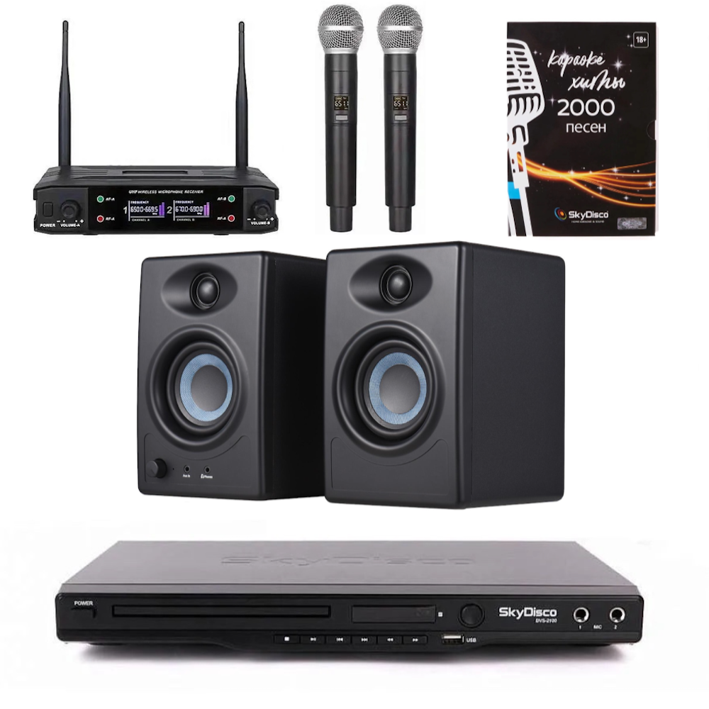 

Караоке-система SkyDisco Karaoke Home Set 2+SM-3BT, Karaoke Home Set 2+SM-3BT