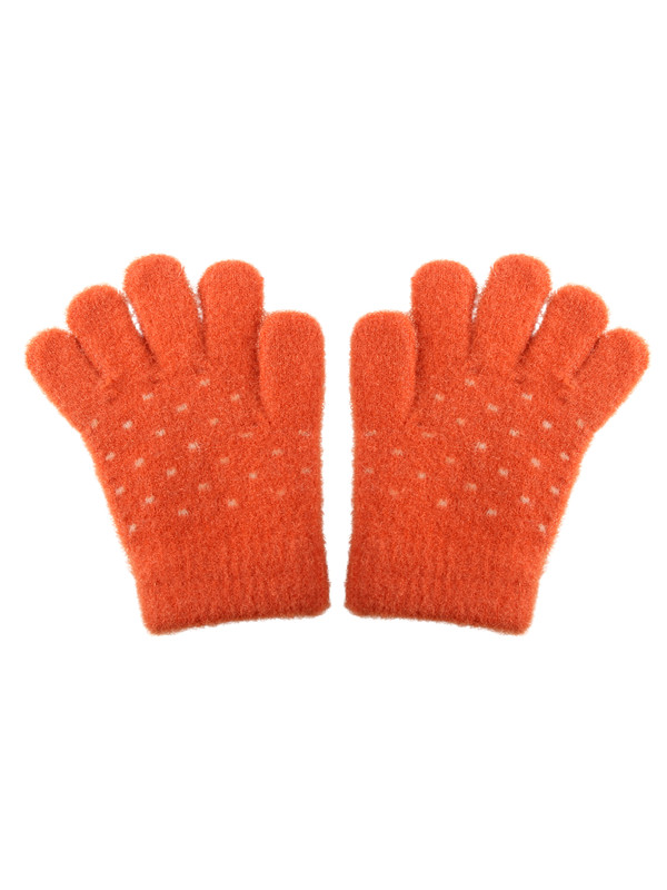 Перчатки детские Little Mania ZW-ANG114, оранжевый, 12 перчатки viking 120 19 9753 0053 голубой оранжевый 5