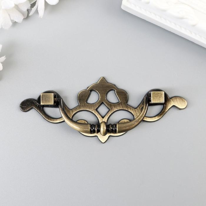 

Ручка для шкатулки металл "Узорная" под медь 3,8х9,5 см, Золотистый