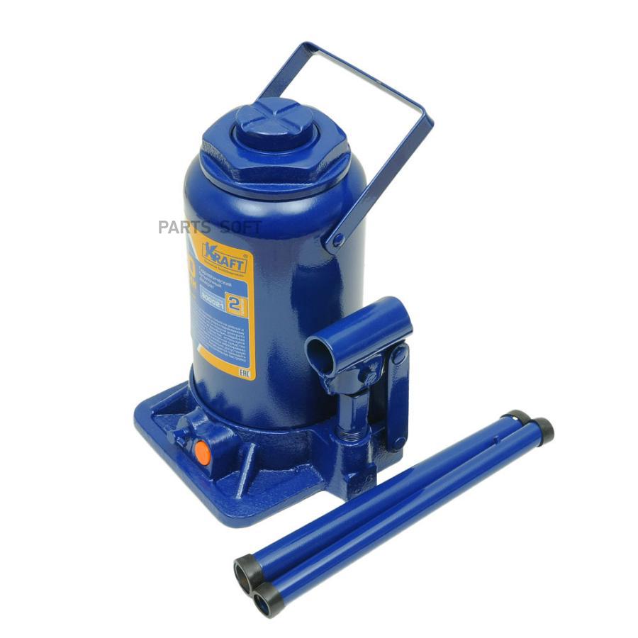 

"Домкрат Бутылочный 20 Т. ( Min 242mm-Max 460mm) Kt800021" Kraft арт. KT800021, Синий