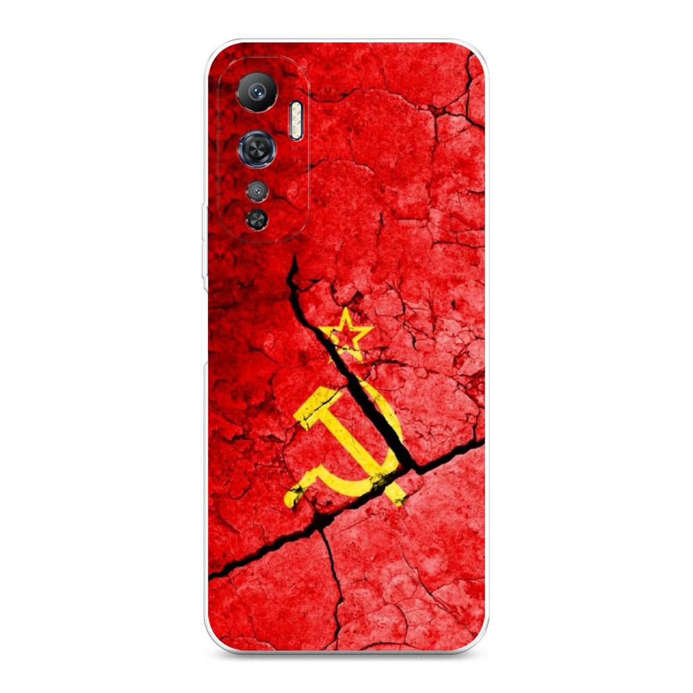 

Чехол Awog на Infinix Hot 20 4G "СССР", Красный;черный;желтый, 3103150-5