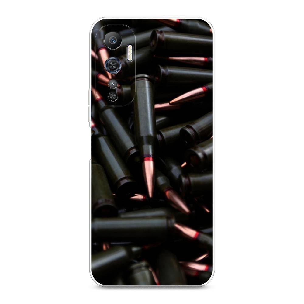 

Чехол Awog на Infinix Hot 20 4G "Пули черные", Черный, 3103150-5