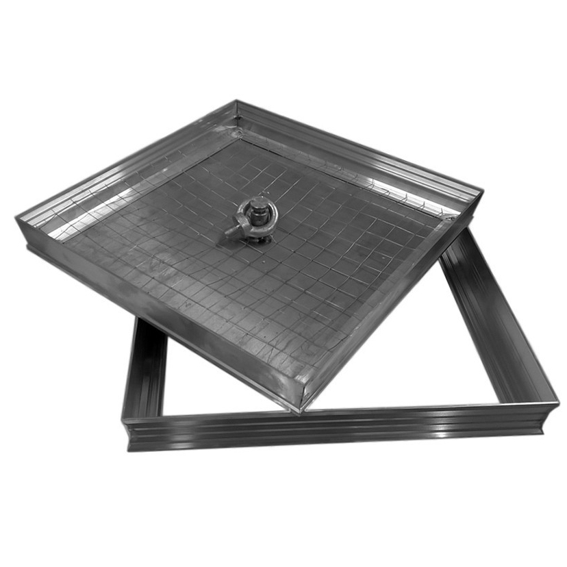 Люк напольный Revisor Простосьемный 80/80 алюминиевый в подвал