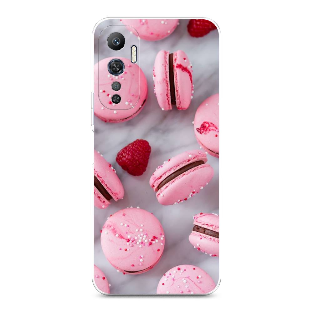 

Чехол Awog на Infinix Hot 20 4G "Макарони с малиной", Серый;розовый, 3103150-10