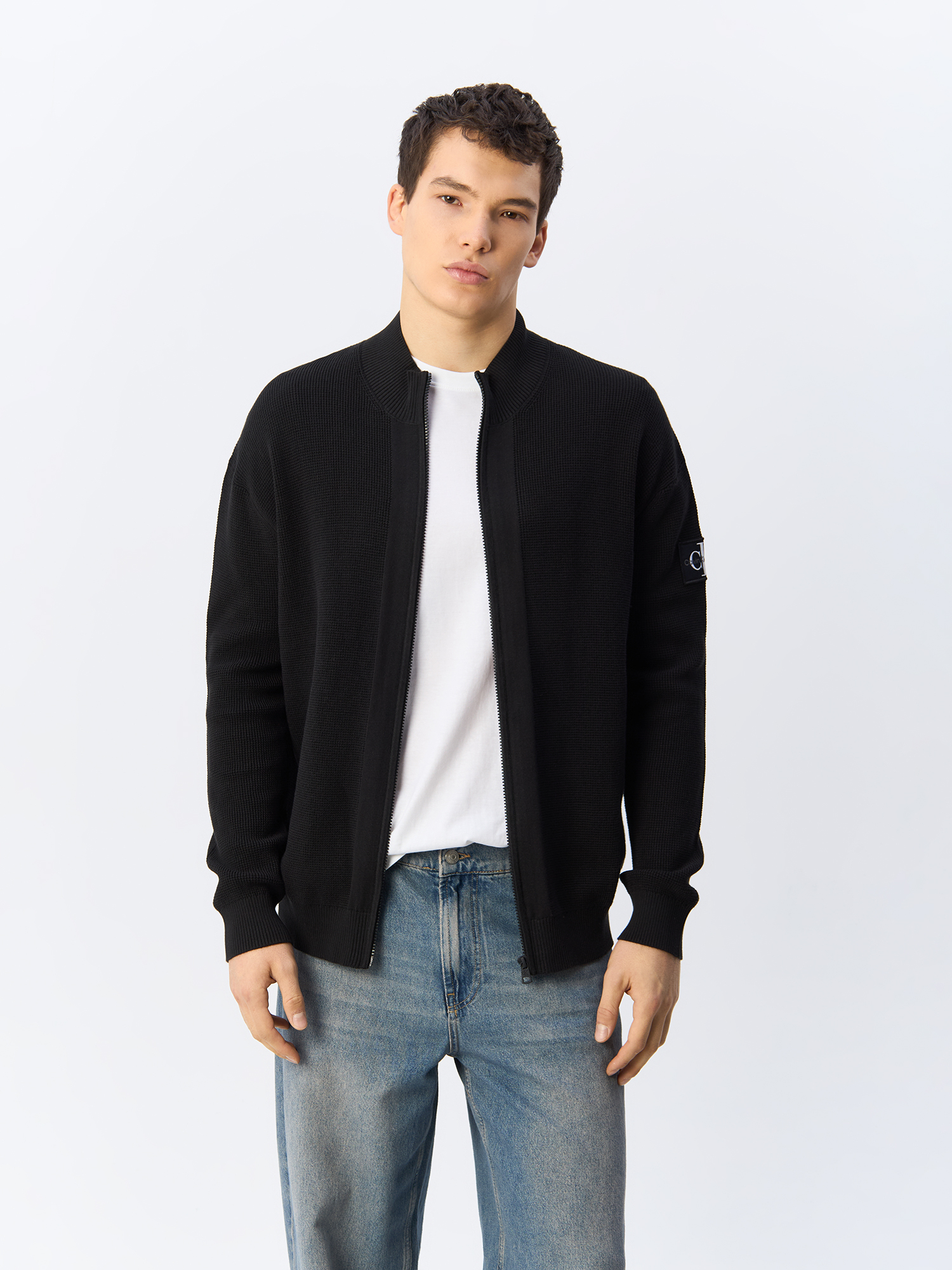 

Кардиган мужской Calvin Klein Jeans Core Badge J30J323814 черный M, Core Badge