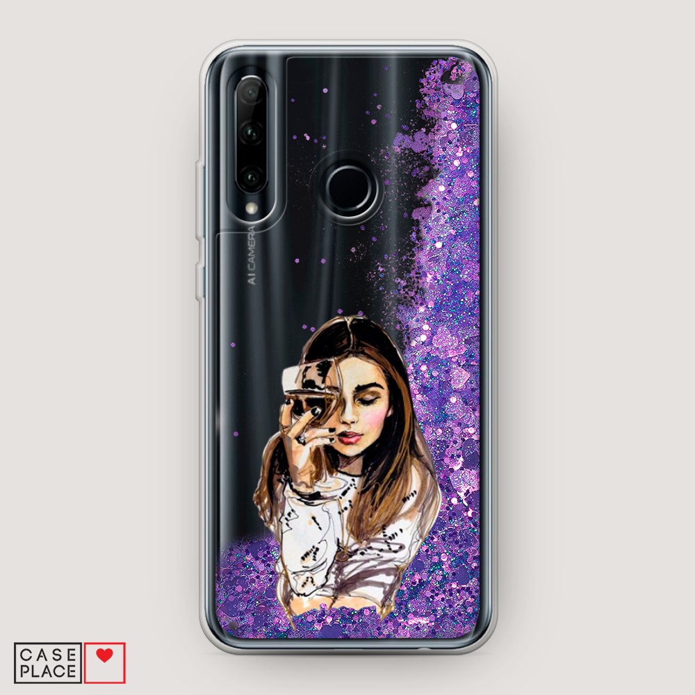 

Чехол Awog на Honor 10i "Девушка с бокалом", Разноцветный, 68892-1