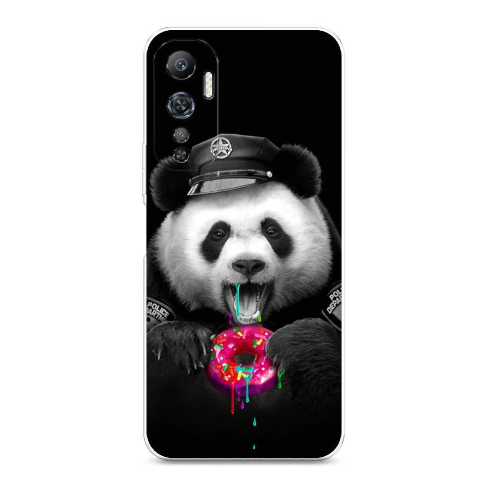 

Чехол Awog на Infinix Hot 20 4G "Панда police", Черный;белый;розовый, 3103150-2