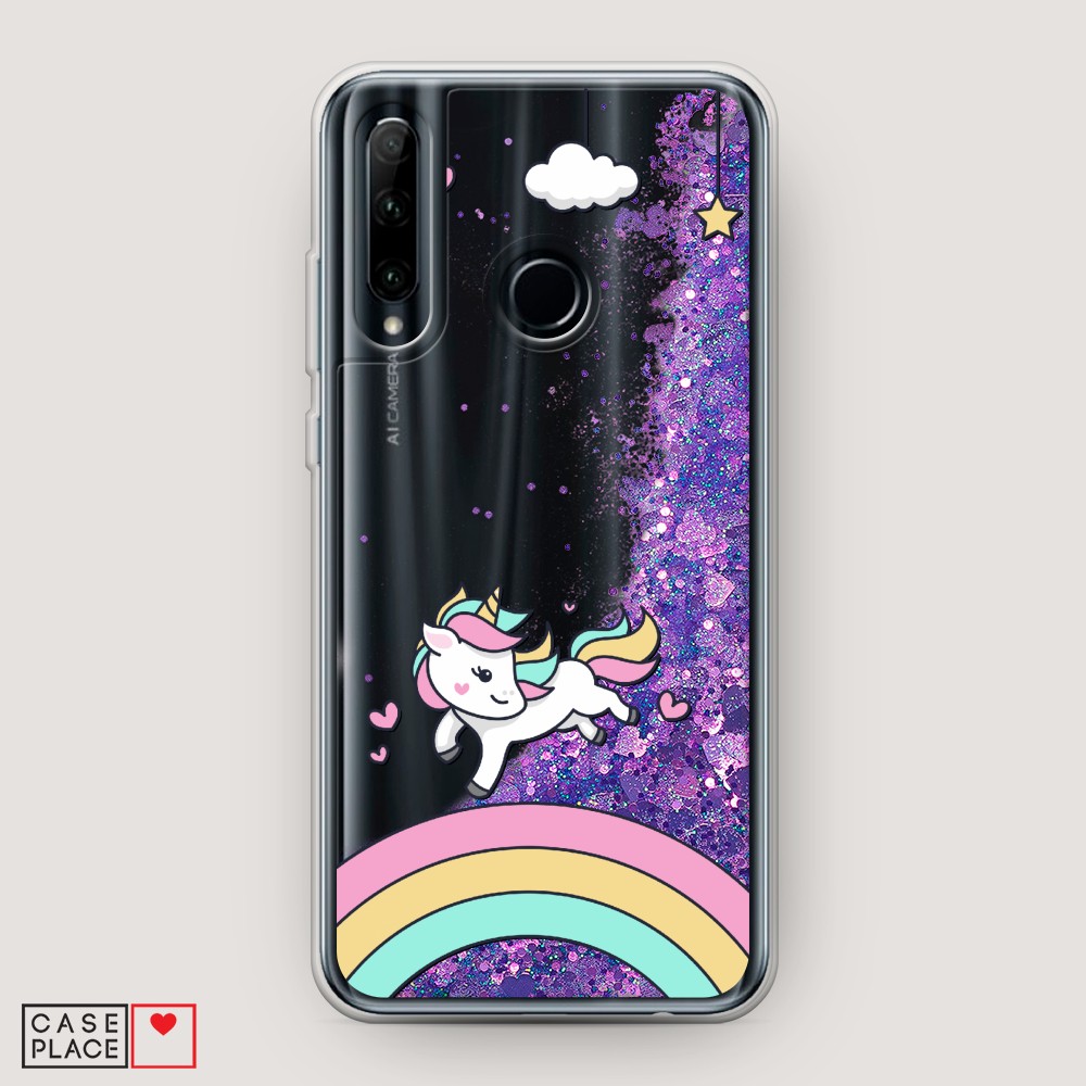 

Чехол Awog на Honor 10i "Единорог на радуге", Разноцветный, 68892-1