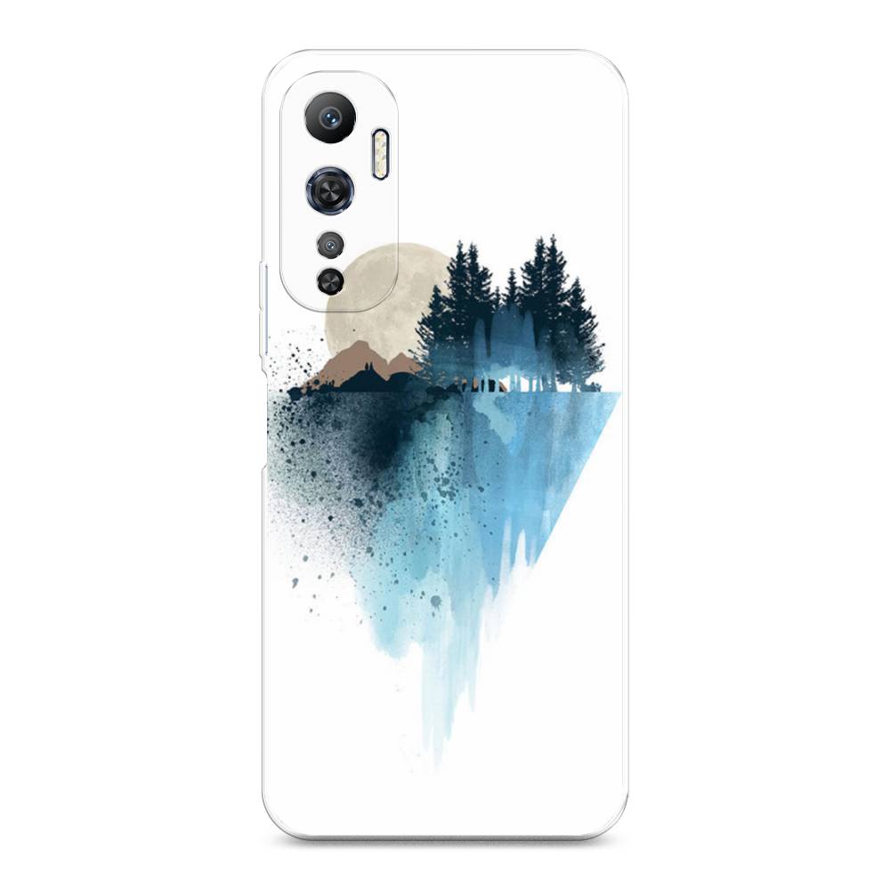 

Чехол Awog на Infinix Hot 20 4G "Горы 5", Голубой, 3103150-4
