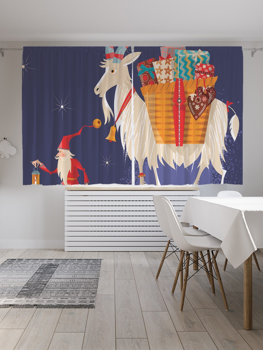 

Классические шторы JoyArty "Рождественский сюрприз", Oxford DeLux, 2 полотна 145x180 см, Рождественский сюрприз