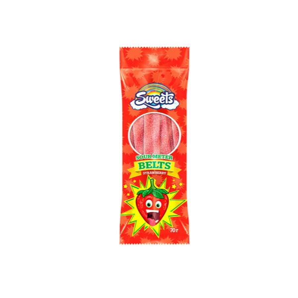 Мармелад Rainbow Sweets кисло-клубничный ремешок 70 г