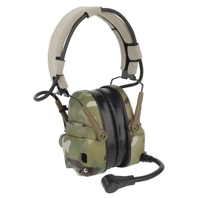 Наушники активные 6TH Gen Tactical headset/поворотные крепления на шлем мультикам