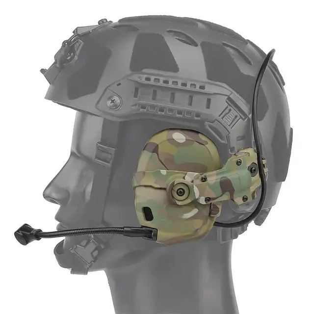 Наушники активные 6TH Gen Tactical headset/поворотные крепления на шлем мультикам