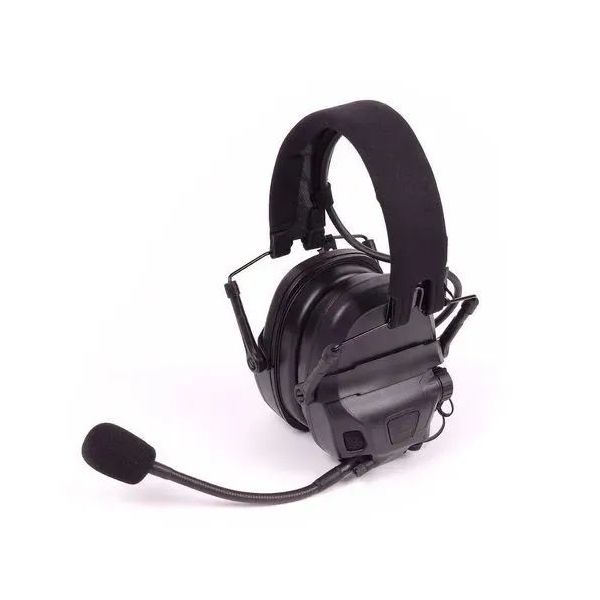 Наушники активные 6TH Gen Tactical headset/поворотные крепления на шлем черный