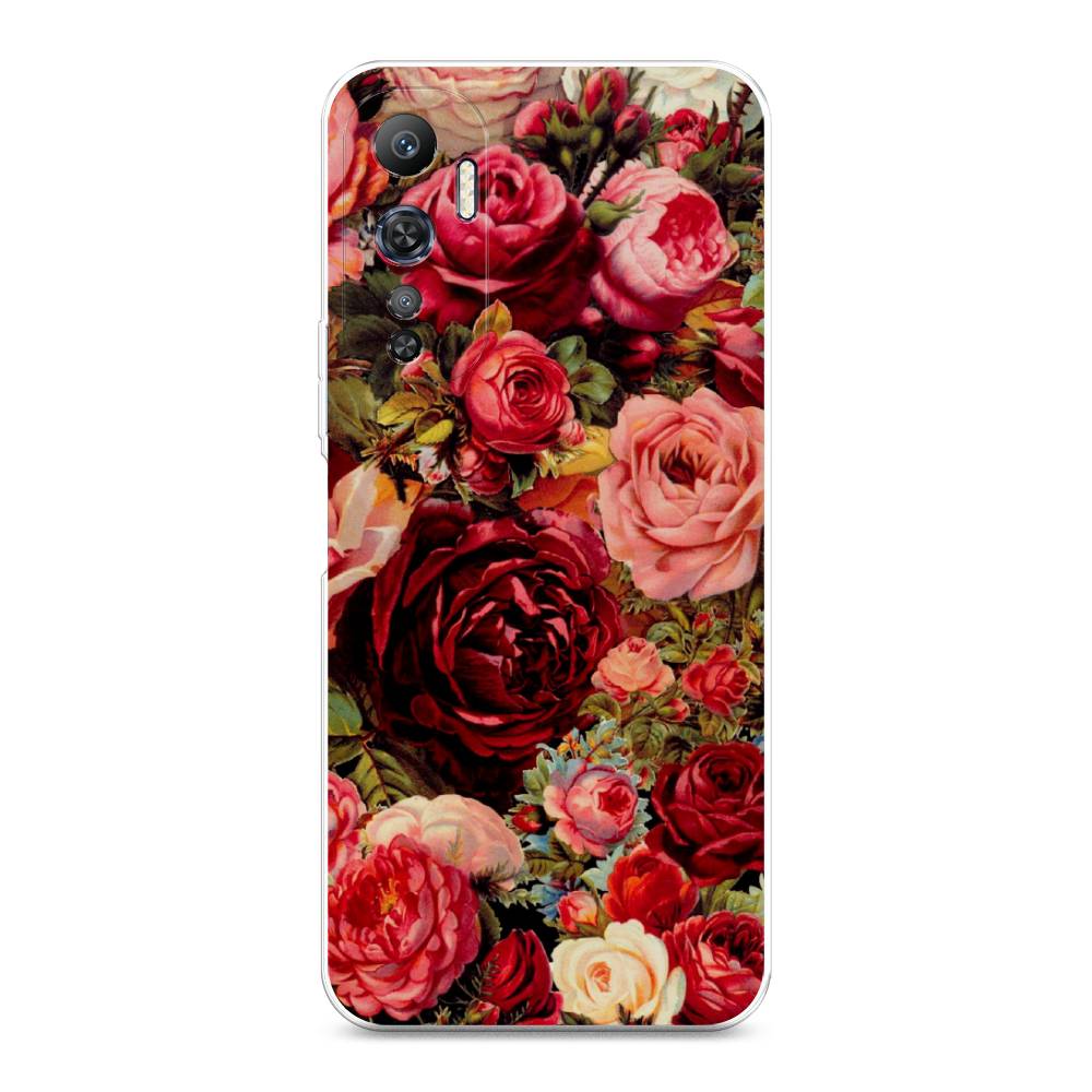 

Чехол Awog для Infinix Hot 20 4G "Розы винтажные", 3103150-8