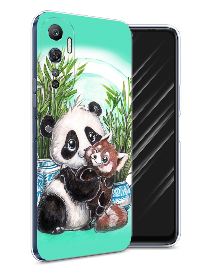 

Чехол Awog на Infinix Hot 20 4G "Космический кот", Красный, 3103150-1