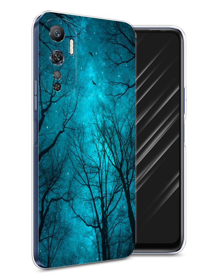 

Чехол Awog на Infinix Hot 20 4G "Любопытный енот", Коричневый;черный;белый, 3103150-1