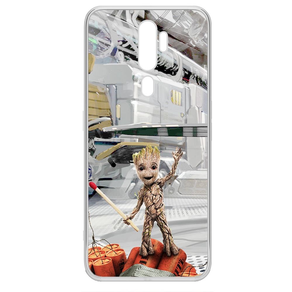 

Чехол-накладка Krutoff Clear Case Стражи Галактики. Малыш Грут для Oppo A5 (2020), Прозрачный