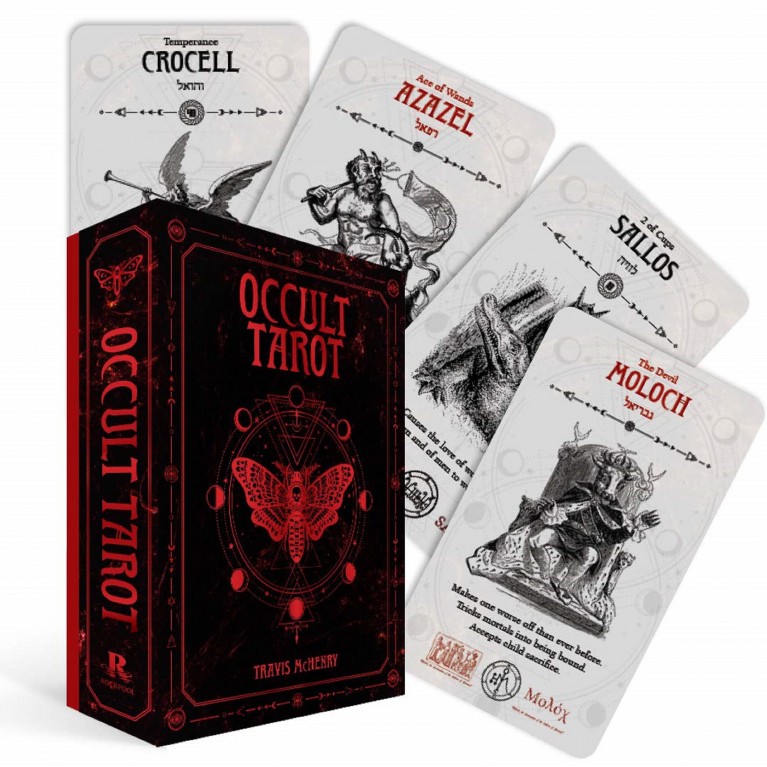 

Карты таро Оккультное / Occult tarot, Rockpool Publishing, 78 карт, Черный