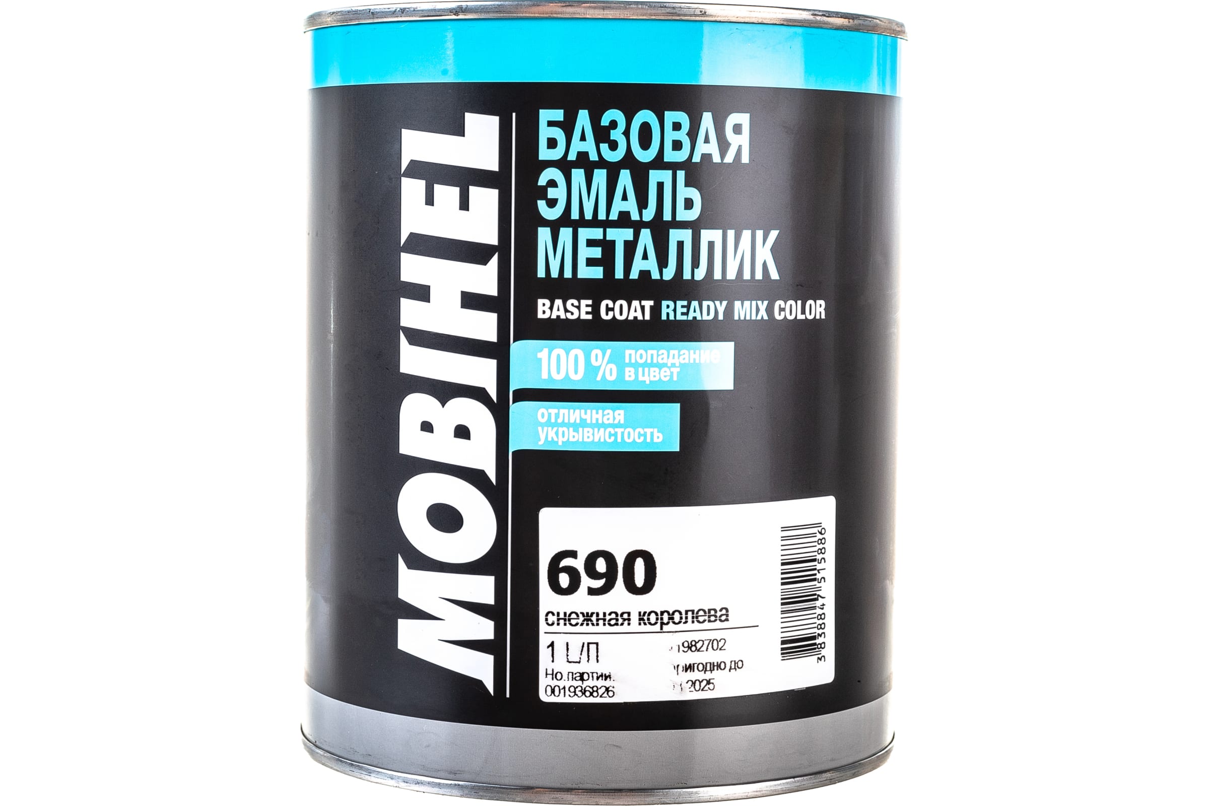 

Автоэмаль Mobihel 690 Снежная Королева 1 Л HELIOS арт. 690Моб
